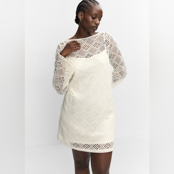 MANGO Sandrita Openwork dress - Picture 3 of 6